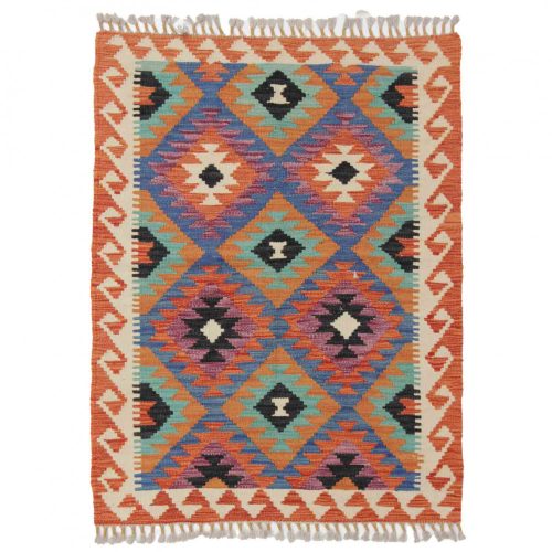 Kilim szőnyeg Chobi 89x116 kézi szövésű afgán gyapjú kilim