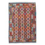 Kilim szőnyeg 203x296 kézi szövésű afgán gyapjú kilim
