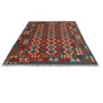 Kilim szőnyeg 203x296 kézi szövésű afgán gyapjú kilim