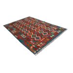 Kilim szőnyeg 203x296 kézi szövésű afgán gyapjú kilim
