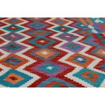 Kilim szőnyeg 203x296 kézi szövésű afgán gyapjú kilim