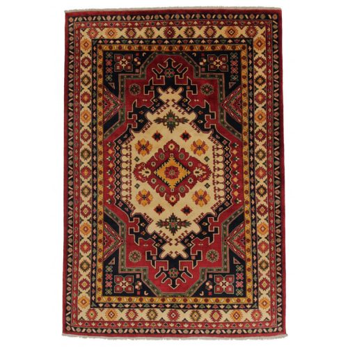 Keleti szőnyeg bordó-bézs Kargai 199x292 kézi csomózású Afgán szőnyeg