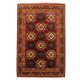 Keleti szőnyeg bordó-bézs Kargai 206x308 kézi csomózású Afgán szőnyeg