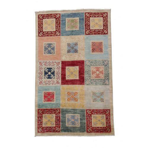 Színes gyapjú szőnyeg 115x189 kézi perzsa szőnyeg