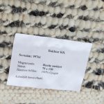 Vastag gyapjú szőnyeg Rustic 70x140 szövött rongyszőnyeg