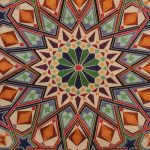 Krém díszpárna 45x45 – Keleti csillag
