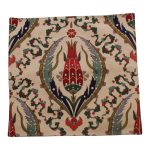 Krém díszpárna 45x45 – Szultán tulipán