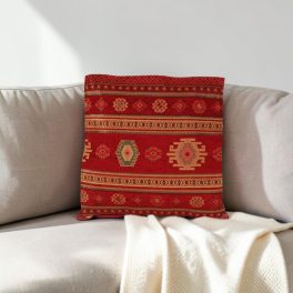 Piros díszpárna 45x45 – Vörös nomád