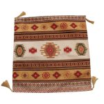 Bézs díszpárna 45x45 – Homok kilim