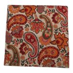 Krém díszpárna 45x45 – Paisley kert