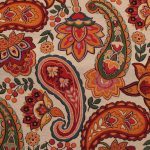 Krém díszpárna 45x45 – Paisley kert