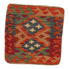 Kézi szövésű Kilim párnahuzat 45x45 afgán díszpárna