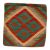 Kilim díszpárna 45x45 kézi szövésű párnahuzat