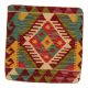 Kilim díszpárna 45x45 kézi szövésű párnahuzat