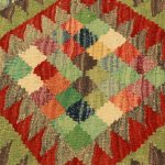Kilim díszpárna 45x45 kézi szövésű párnahuzat