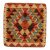 Afgán Kilim párnahuzat 45x45 kézi szövésű párna