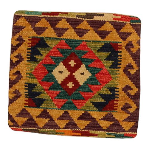 Afgán Kilim párnahuzat 45x45 kézi szövésű párna