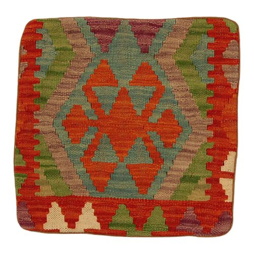 Afgán Kilim párnahuzat 45x45 kézi szövésű párna