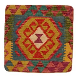 Keleti díszpárna 45x45 kézi szövésű Kelim párnahuzat