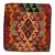 Kézi szövésű díszpáran 45x45 Kilim párnahuzat