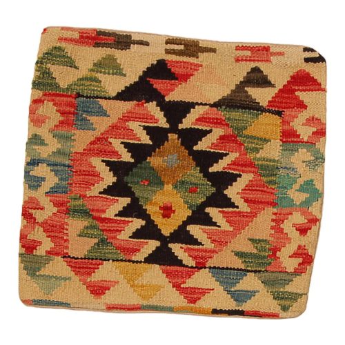Kézi szövésű Kilim párnahuzat 45x45 afgán díszpárna