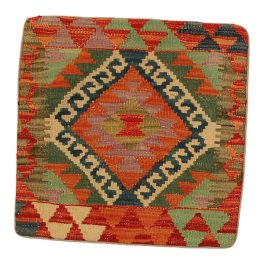 Kézi szövésű Kilim párnahuzat 45x45 afgán díszpárna
