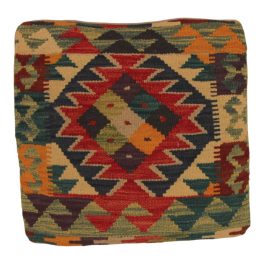 Afgán Kilim párnahuzat 45x45 kézi szövésű párna