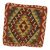 Afgán Kilim párnahuzat 45x45 kézi szövésű párna