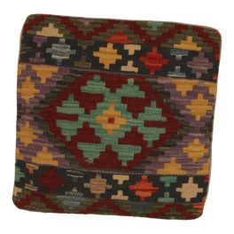 Afgán Kilim párnahuzat 45x45 kézi szövésű párna