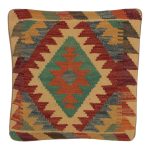 Kézi szövésű díszpáran 45x45 Kilim párnahuzat