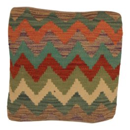 Kézi szövésű Kilim párnahuzat 45x45 afgán díszpárna