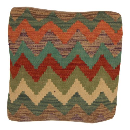 Kézi szövésű Kilim párnahuzat 45x45 afgán díszpárna