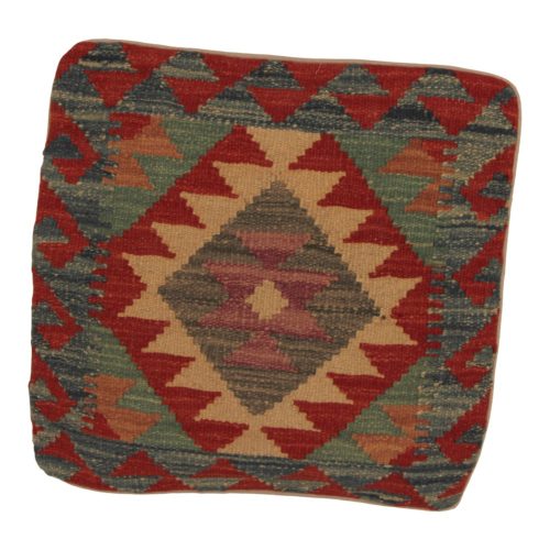 Kézi szövésű Kilim párnahuzat 45x45 afgán díszpárna