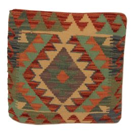 Kézi szövésű párnahuzat 45x45 Kilim díszpárna