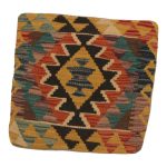 Kézi szövésű Kilim párnahuzat 45x45 afgán díszpárna