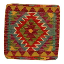 Kézi szövésű Kilim párnahuzat 45x45 afgán díszpárna