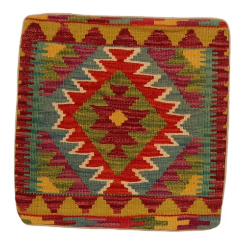 Kézi szövésű Kilim párnahuzat 45x45 afgán díszpárna