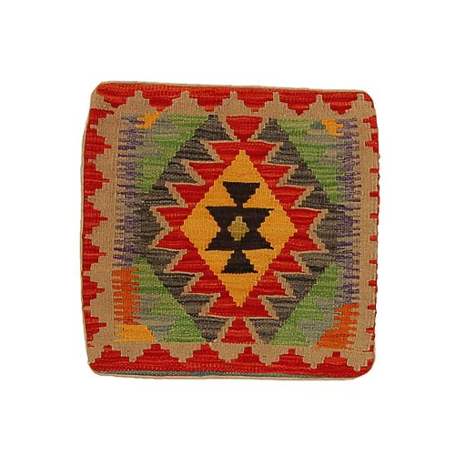 Kézi szövésű Kilim párnahuzat 45x45 afgán díszpárna