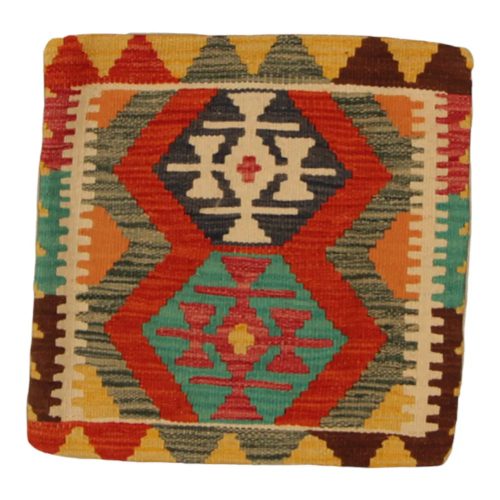 Kilim díszpárna 45x45 kézi szövésű párnahuzat
