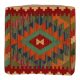 Kilim díszpárna 45x45 kézi szövésű párnahuzat